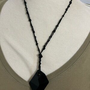 Chic Black Pendant Necklace